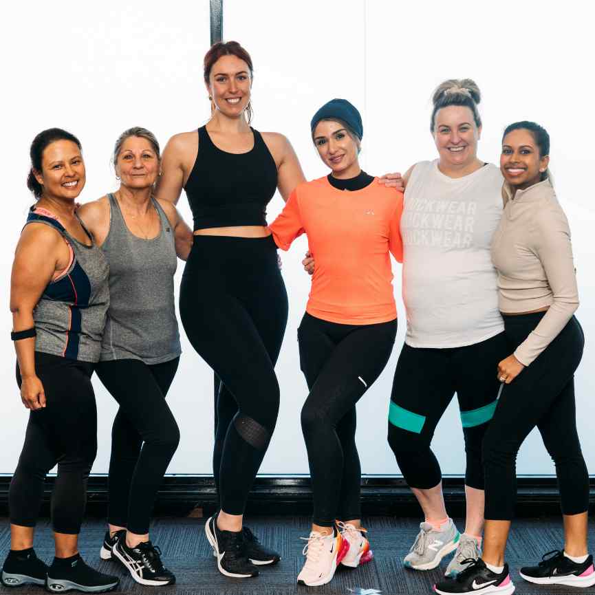 Group of women at the gym